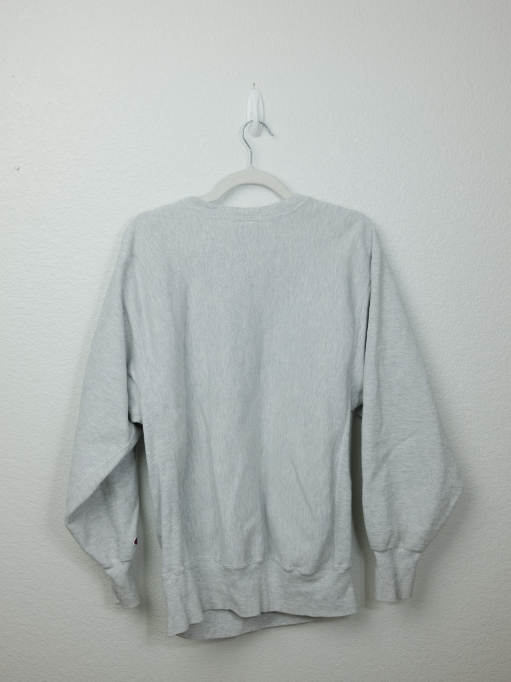 Wisconsin Badgers Sweatshirt Adult XLGray Crewneck Champion Reverse Weave - Picture 4 of 6